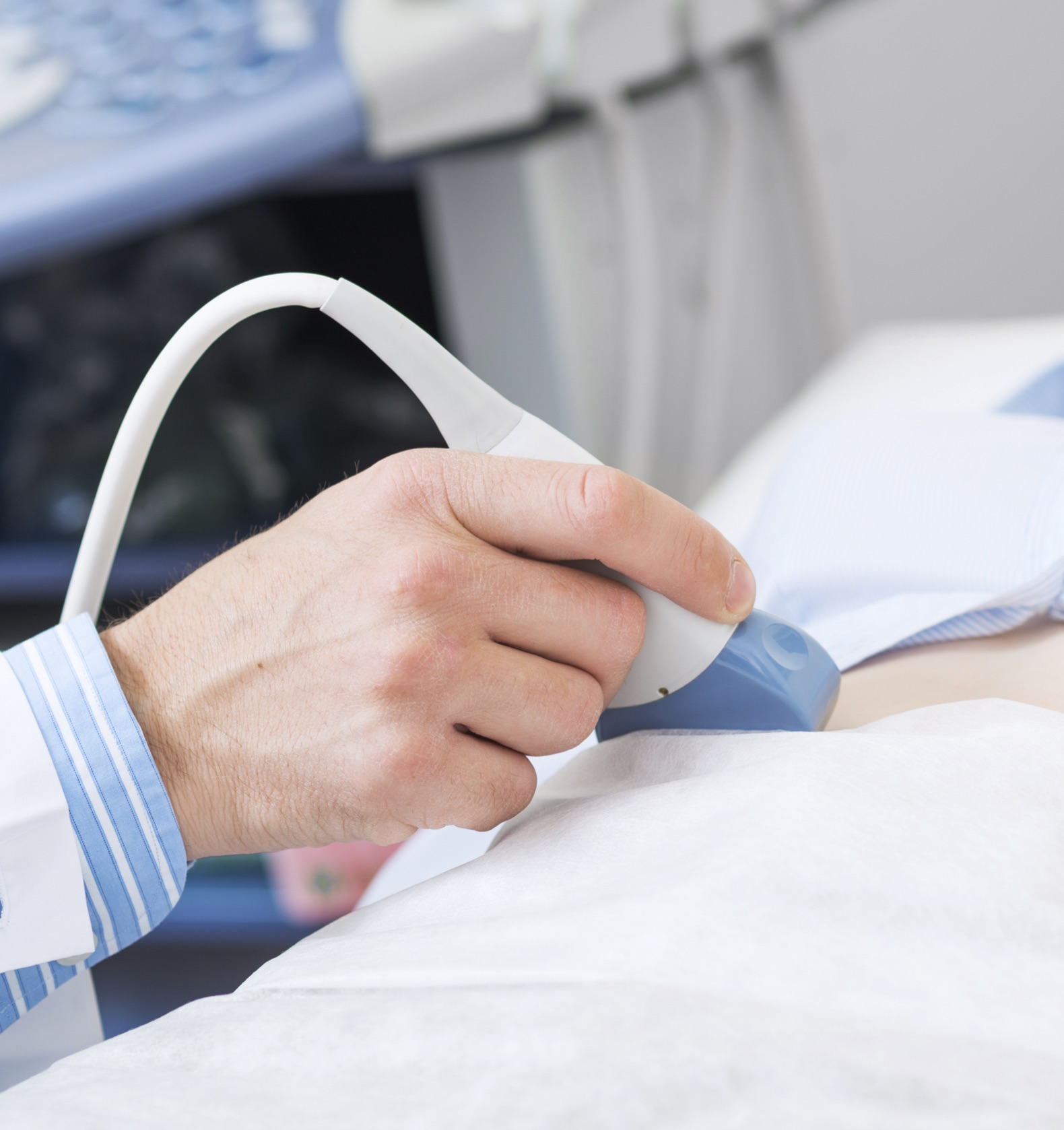 Ultrasounds A woman receiving a free ultrasound in Dubuque, Iowa